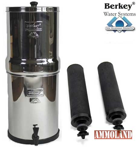 Big Berkey Purification System 2.25 Gallon with 4 Black Berkey Survival Water Filter