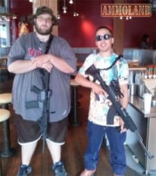 New Open Carry Texas members at Chipotle event