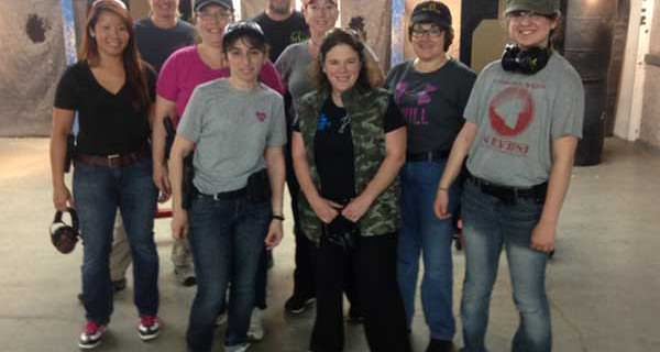 Second Amendment Women Shooting Club members at our most recent IDPA Shooting Clinic