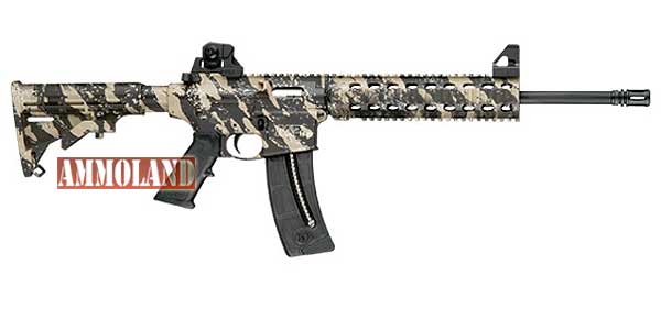 Smith & Wesson M&P15-22 Tan and Black Rifle