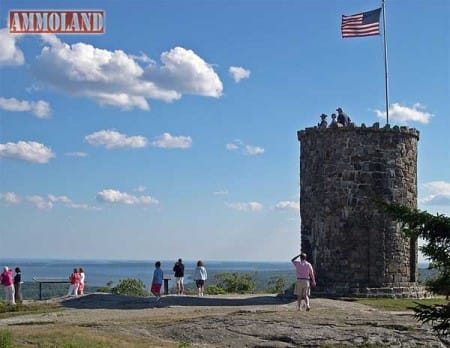 WW I Monument Castle Tower atop Mount Battie Maine