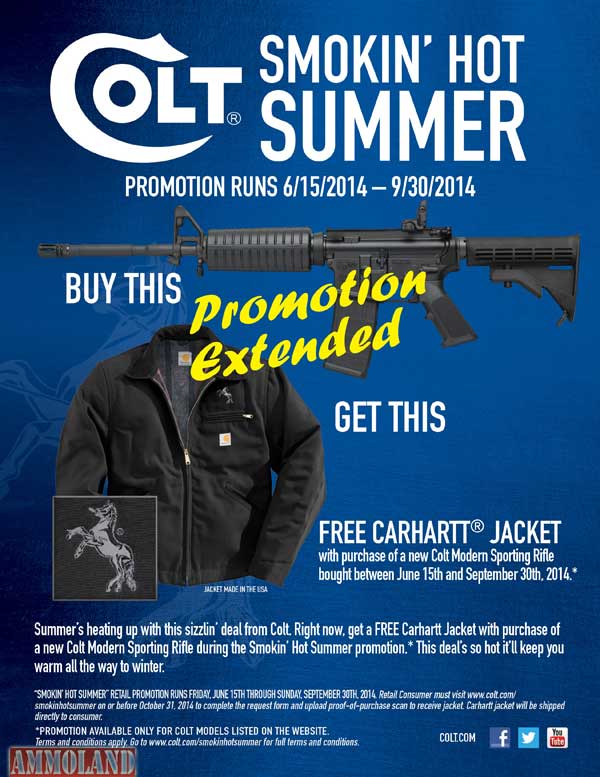 Colt Extends Free Carhartt Jacket Promotion Just in Time for Fall