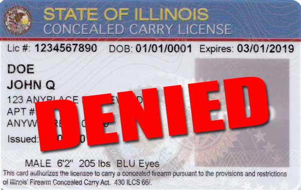 Illinois Concealed Carry License Denied