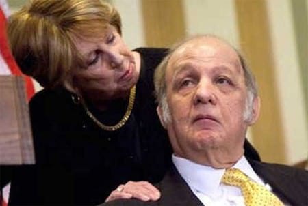 James Brady, with Anti-Gun Maven & Wife Sarah Brady