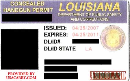 Louisiana Concealed Carry Permit