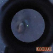 Trijicon ACOG RMR's green dot shows up well at night.