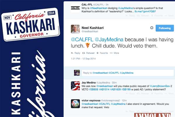 Califonia GOP Gubernatorial Candidate Neel Kashkari Says He'd Veto Gun Control Bills