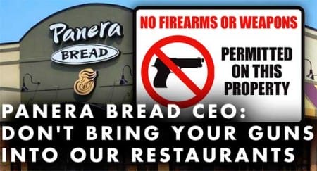 Panera Bread Gun Ban