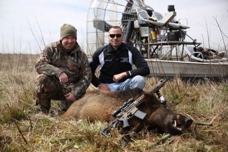 Pigman and Derek Billiot in Sunday's "Swamp Shank"