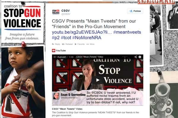 CSGV (Coalition to Stop Gun Violence) Crying About 'Mean Tweeters' Did You Make The Cut?