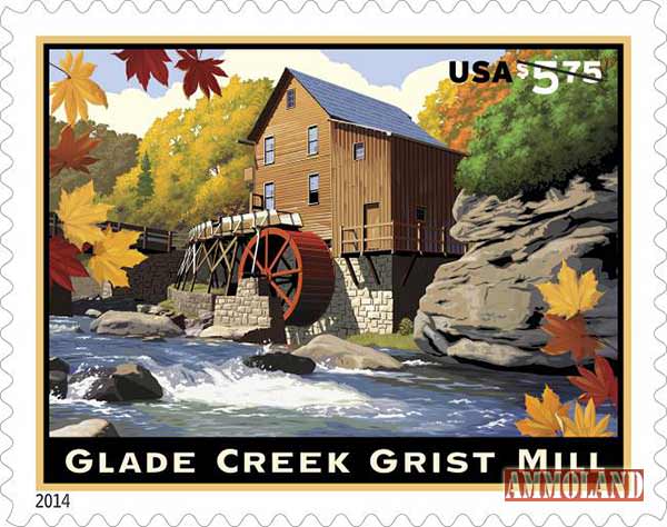 Glade Creek Grist Mill Stamp