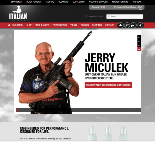 Italian Gun Grease Announces New User Friendly Website