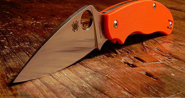 Spyderco UK Pen Knife in Orange