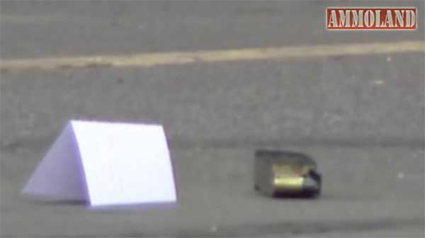 This magazine was found at the scene.  Its origin has not been reported.  It appears to be for .40 S&W or 9mm ammunition.