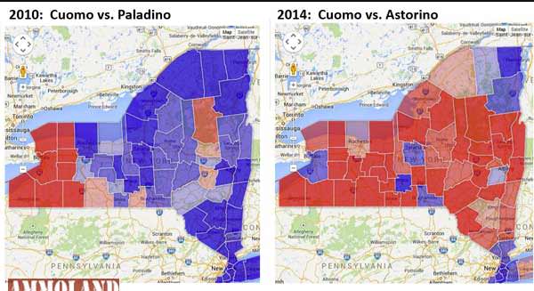 Cuomo year on year Election Losses