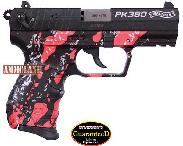 Davidson’s Exclusive Walther PK380 Pistols in Red Tiger Stripe