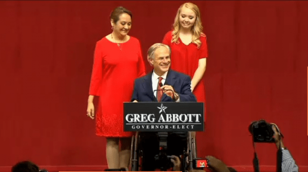 TX Governor Elect Greg Abbott