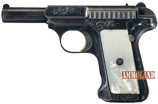 Factory Engraved and Inscribed Savage Model 1907 Semi-Automatic Pistol Presented To Buffalo Bill Cody By The Factory