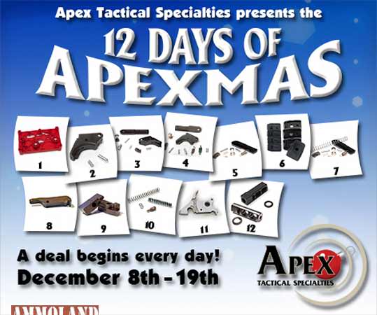 Apex Tactical Specialties Begins 12 Days of Apexmas