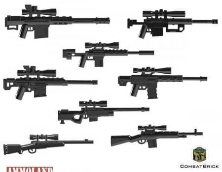 Combat Brick's 8 Custom Army Builder Toy Guns