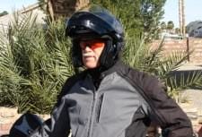ESS glasses and 3/4 Motorcycle Helmet