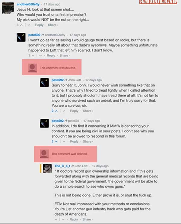 Media Matters Deletes Comments By John Lott