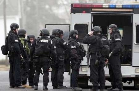 Police Gather Photo Matt Rourke AP