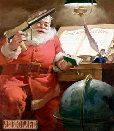 Santa checking his Mac Ten nice list