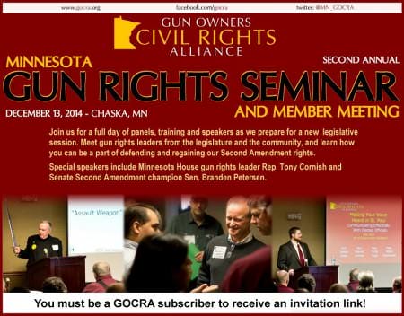 2014 Minnesota Gun Rights Seminar - Gun Owners Civil Rights Alliance