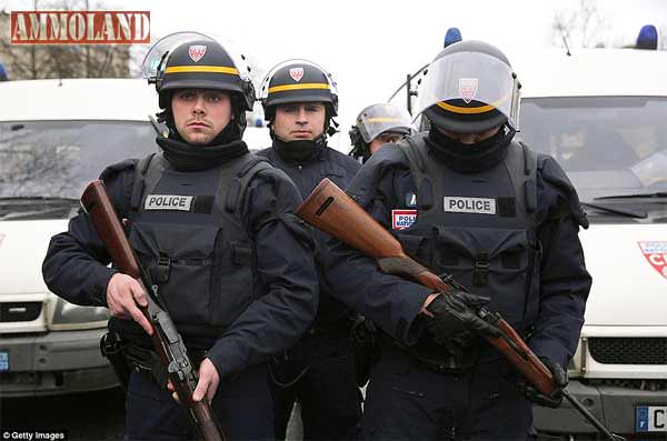 French Police using Ruger Mini 14