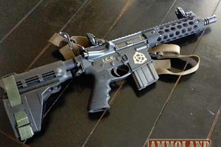 ICE AR Pistol with Sig Sauer SBX Pistol Stabilizing Brace