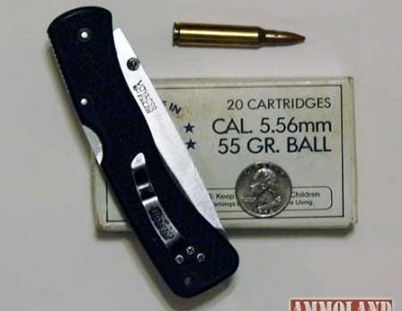 .558 Green Ball Ammo and Knife