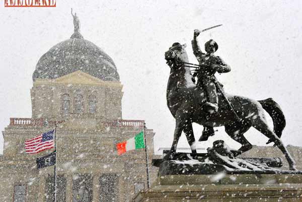 Montana Capitol Building Winter