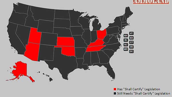 National Firearms Act State Map