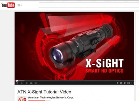 ATN X-Sight YouTube Tutorial
