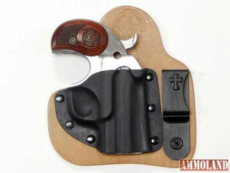 Bond Arms Derringer shown in a CrossBreed Holsters Appendix Carry