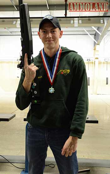 Brian Hampton, 17, of Fort Mill High School MCJROTC, SC, was the overall Sporter Individual Champion. On his way to victory, Brian set three Marine Corps JROTC national records.