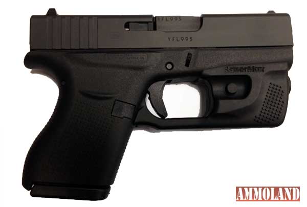 The Lasermax CF-G42-LC sits perfectly at home on the all-new Glock G43 pistol.
