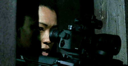 Sasha from the Walking Dead TV Show and ATN's Aries MK 350 Guardian Scope