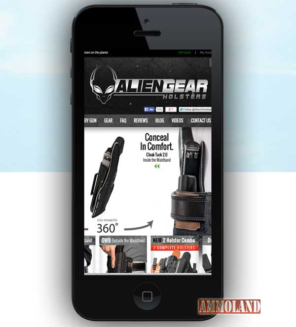 Alien Gear Holsters Launches New Mobile Website