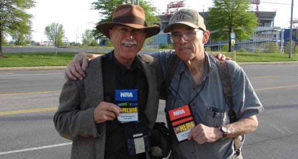 Dean Weingarten (L) and Mike Vanderboegh