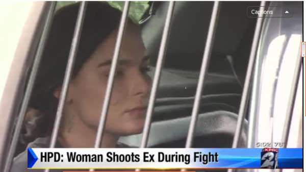 Woman Shoots Attacking Ex; Not Guilty and Handcuffed