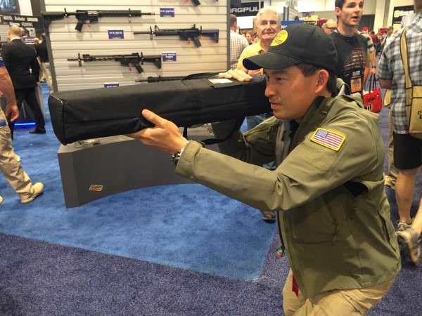 Umm, Chris? I don't think a Tennessee concealed carry license permits use of Stinger missiles indoors. Besides, you're making that guy behind you nervous... Umm, Chris? I don't think a Tennessee concealed carry license permits use of Stinger missiles indoors. Besides, you're making that guy behind you nervous...