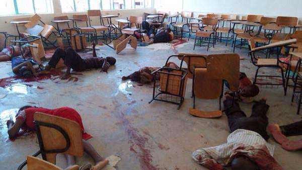 Students of the Garissa University College, Kenya murdered in their classrooms