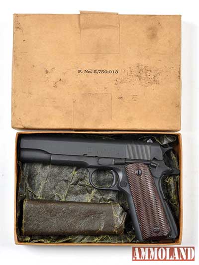 Lot 284 - Unfired Union Switch & Signal Colt 1911 pistol, estimate $6,000-$9,000. Morphy Auctions image