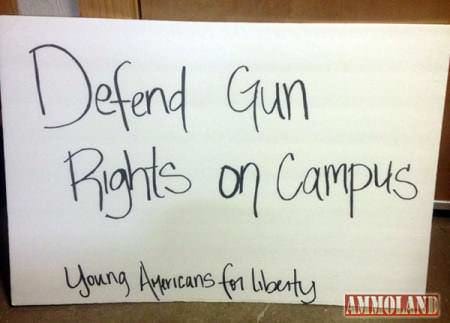 Student Sues Texas College After Being Told Gun Rights Sign Needs Special Permission