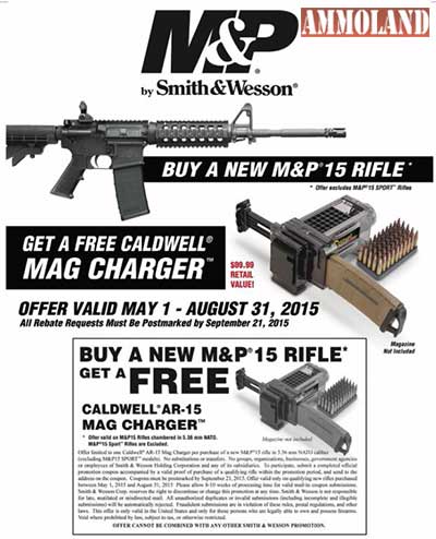 Smith & Wesson Offers Free Caldwell AR-15 Mag Charger With Purchase Of M&P15 Rifle