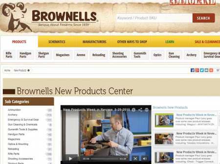 Brownells New Products Center