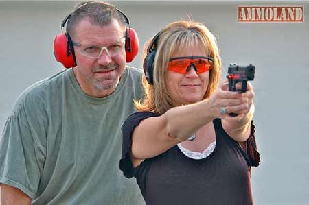 Plinker with Crimson Trace equipped pistol