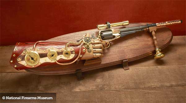 Steam Punk Art "World’s First Automatic Handgun"